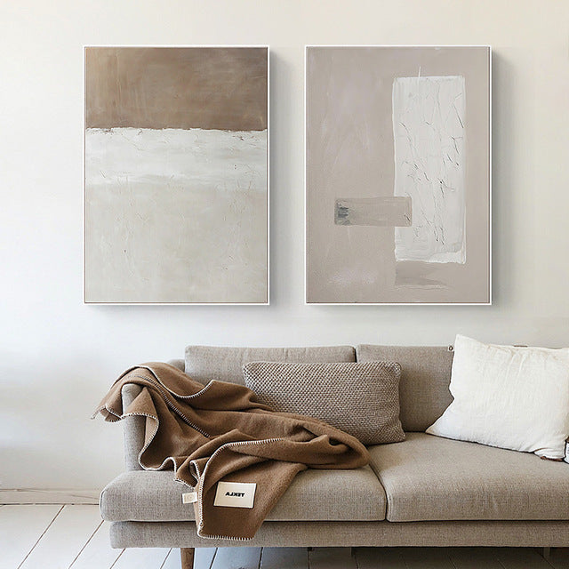 Zen Path Abstract Textured Oil Painting